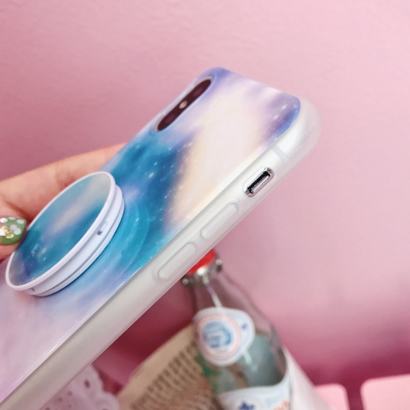 *NEW iPhone X/XS/7/8 Marble Case W/Holder - Picture 3 of 4